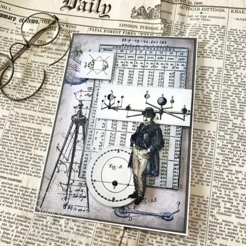Description Picture 4 of itemThe Astrologist Clear Stamp Set Silicone Stamps Diy Scrapbook Diary Decoration Embossed Paper Card Album Craft Template New 2024
