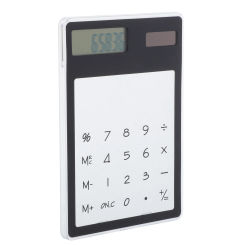 Transparent Calculator Touch Screen Scientific Office Solar Powered Small for Kids