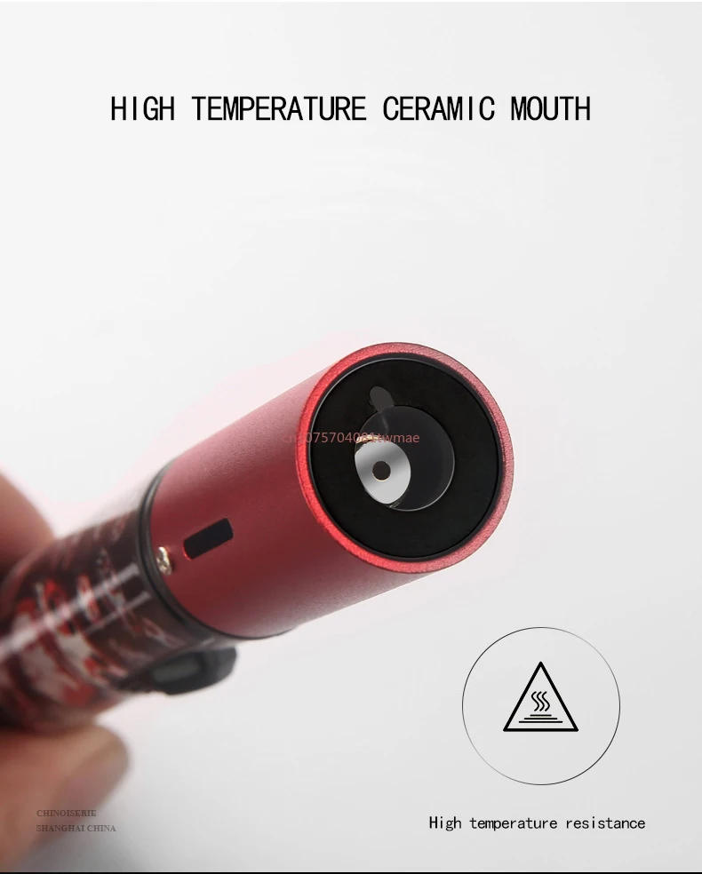 Description Picture 5 of itemHONEST Pen Airbrush Jet Butane Candle Lighter Metal Gas Kitchen Torch Turbo Windproof Cigar Pipe Lighter Gadget Men's