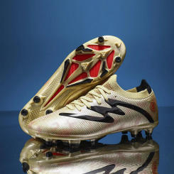 High-quality Fashion Golden Childrens Football Shoes Size 32-45 Society Soccer Cleats Boys Trainers Professional Sneakers Futsal