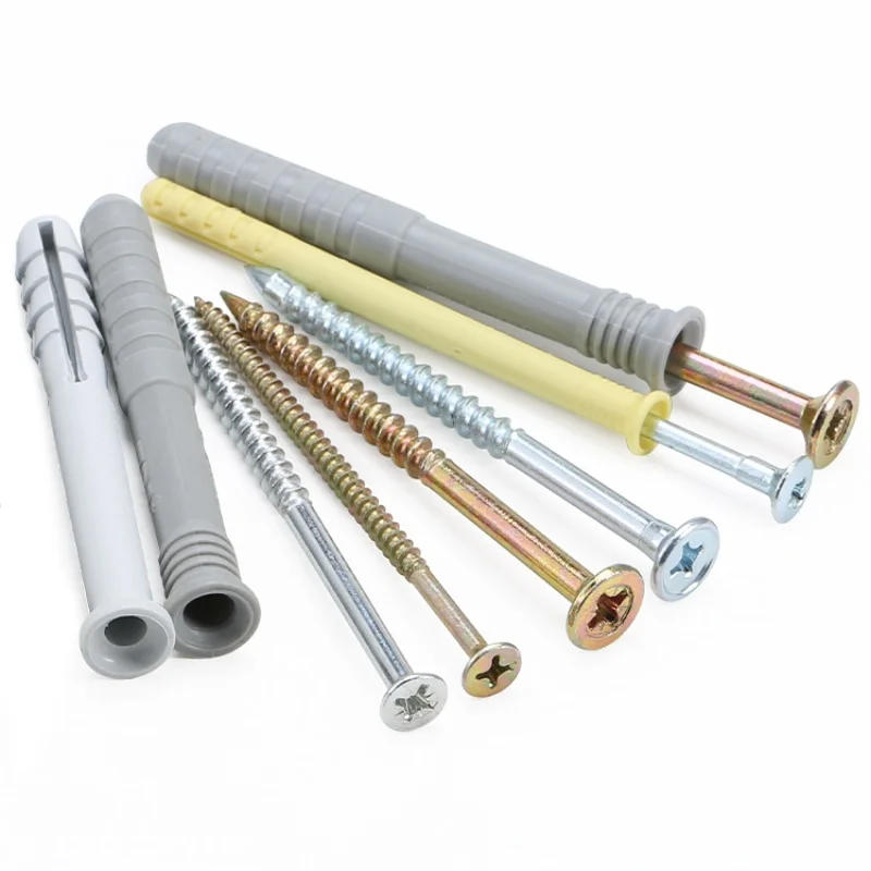 Description Picture 2 of itemExpansion Tube M6M8 M10 Plastic Expansion Tube Pipe with Self-tapping Screws Tube Hollow Wall Anchors Plugs Screws Wall Fastener