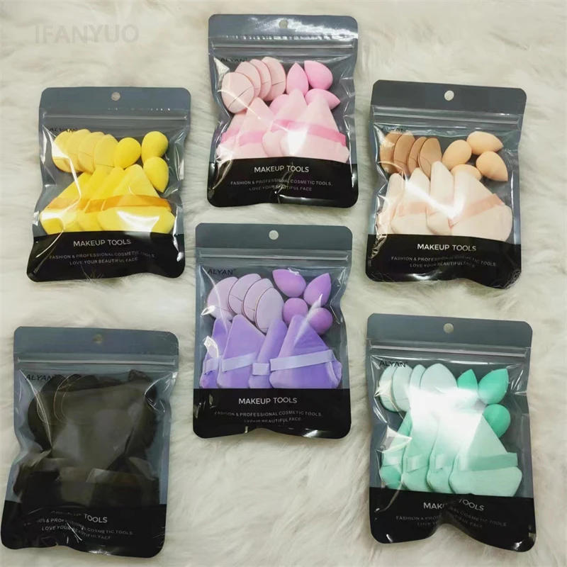 Description Picture 4 of item12PCS Cosmetic Puff Set Multicolor Soft Foundation Powder Makeup Sponge Egg Pink Purple Puff Makeup Tools Accessories Wholesale