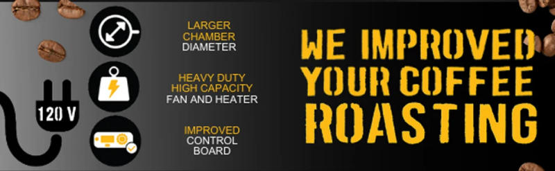 Description Picture 4 of itemCoffee Bean Roaster | Roast Coffee At Home | Variable Heat Settings | Convection Fan Control | Digital Status Di