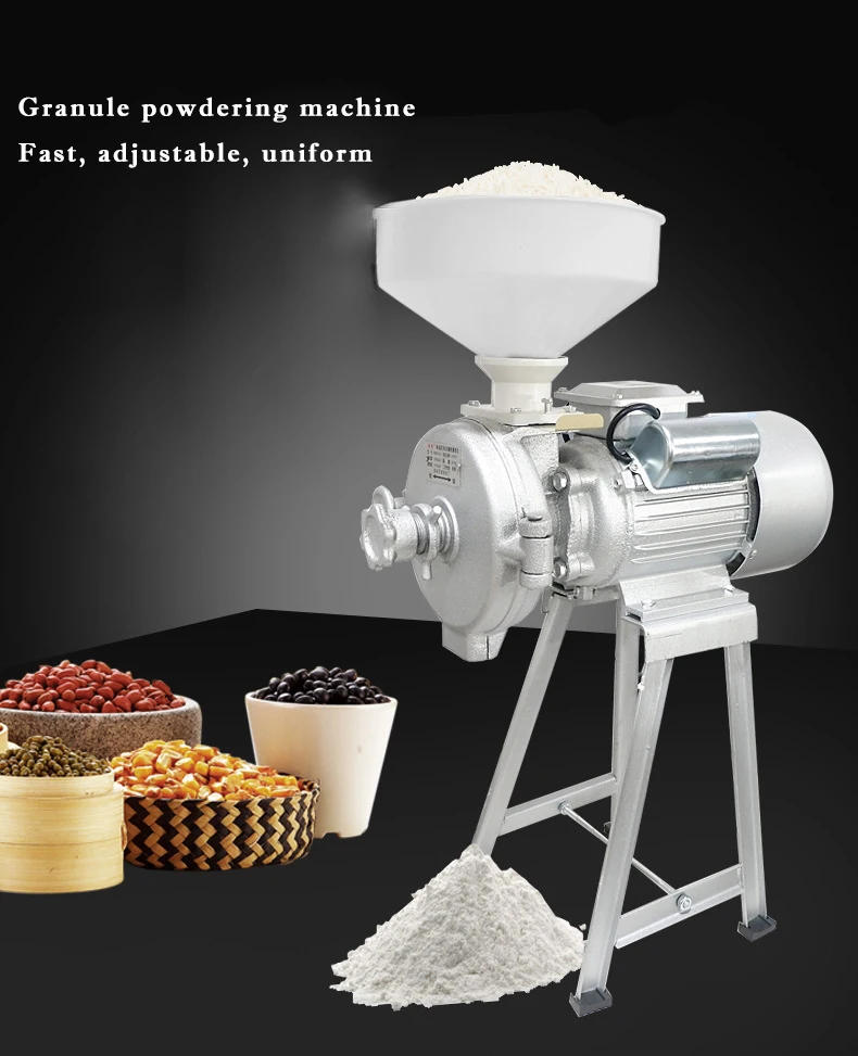Description Picture 2 of itemElectric Grain Mill Grinder Commercial Grinding Machine for Dry Grain Soybean Corn Spice Herb Coffee Bean Crusher Pulverizer