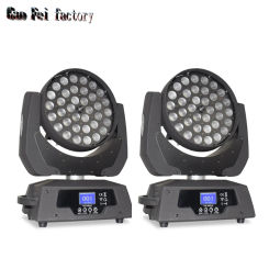 DJ LED 36X18W Moving Head Light Led Zoom Wash Proyector Lights RGBWA+UV DMX512 For Stage Nightclub Disco Lighting