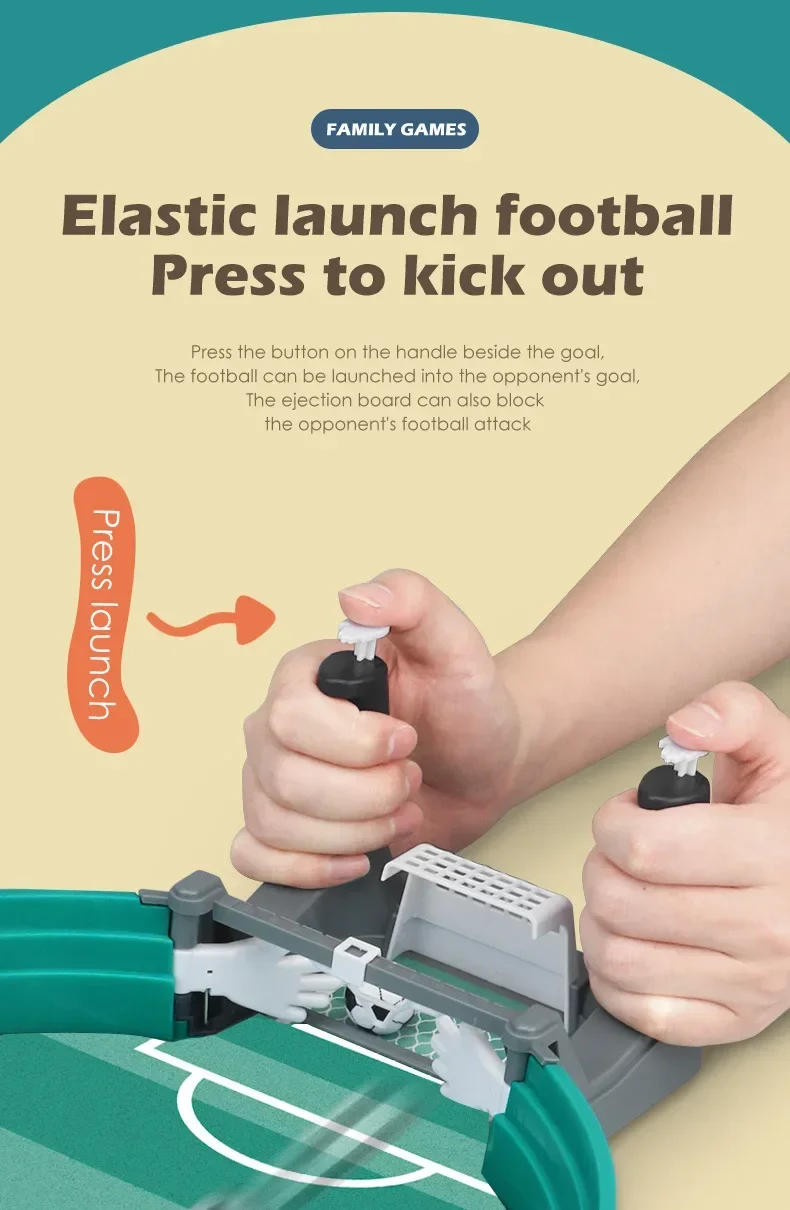 Description Picture 6 of itemLarge Desktop Football Table Children's Puzzle Double Competitive Battle Parent-child Interactive Official-website Soccer Game