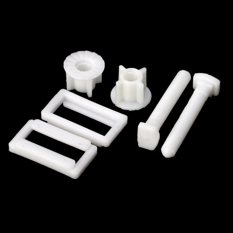 Description Picture 6 of item1 Pair Toilet Lid Screws Toilet Plastic Screws Universal Rubber Expansion Cover Screws for Toilet Parts