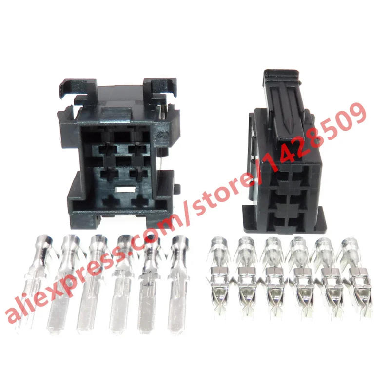 Description Picture 3 of item1Set 6 Pin 929505-2 929504-2 Car Wiring Socket 2.8 Series Auto Electric Wire Cable Plastic Housing Unsealed Connector