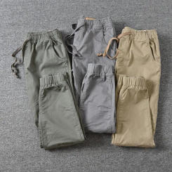 Stylish Trousers Casual Slim Cropped Pants All Match Spring Joggers Pants for Party