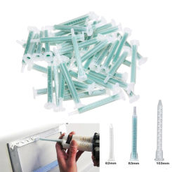 30-85pcs Resin AB Glue Static Mixer Dispenser Needle Set 62/83/103mm for Two Component Liquid Mixing Machine AB Glue