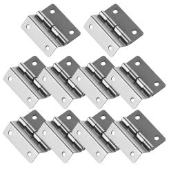 10PCS Wooden Box Tri-Fold Hinge Right Angle 4-Hole Hinge Hardware Accessories Home Improvement Cabinet Door Furniture Fitting