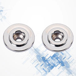 2PCS Round Bass Pressure String Tree Retainer Electric Guitar Buckle Musical Instruments Bass Guitar Parts Accessories (Silver)