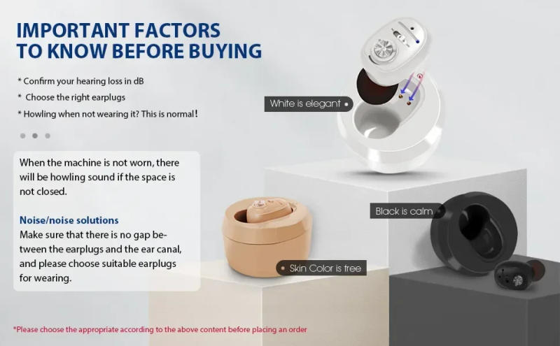 Description Picture 2 of itemDigital Hearing Aids Rechargeable Hearing Aid Mini Sound Amplifier for Deafness Elderly High Power Noise Reduction audifonos