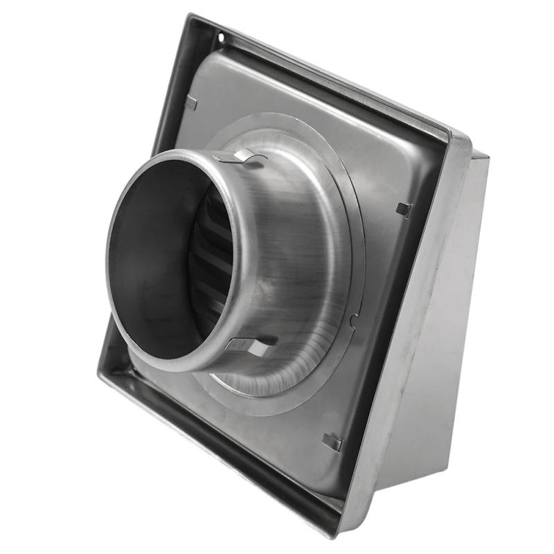 Description Picture 6 of itemPart Air Vent Cover 304 Stainless Steel Air Vent Extract Toilet Valve Grille Wall Ducting Cover Kitchen Silver