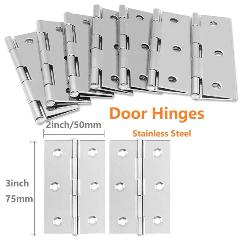 Description Picture 2 of itemDoor Hinge Hinge Wooden Doors Hardware High-gloss Polish Hinges Ball Room Doors 10pcs Bearing Butt High Quality