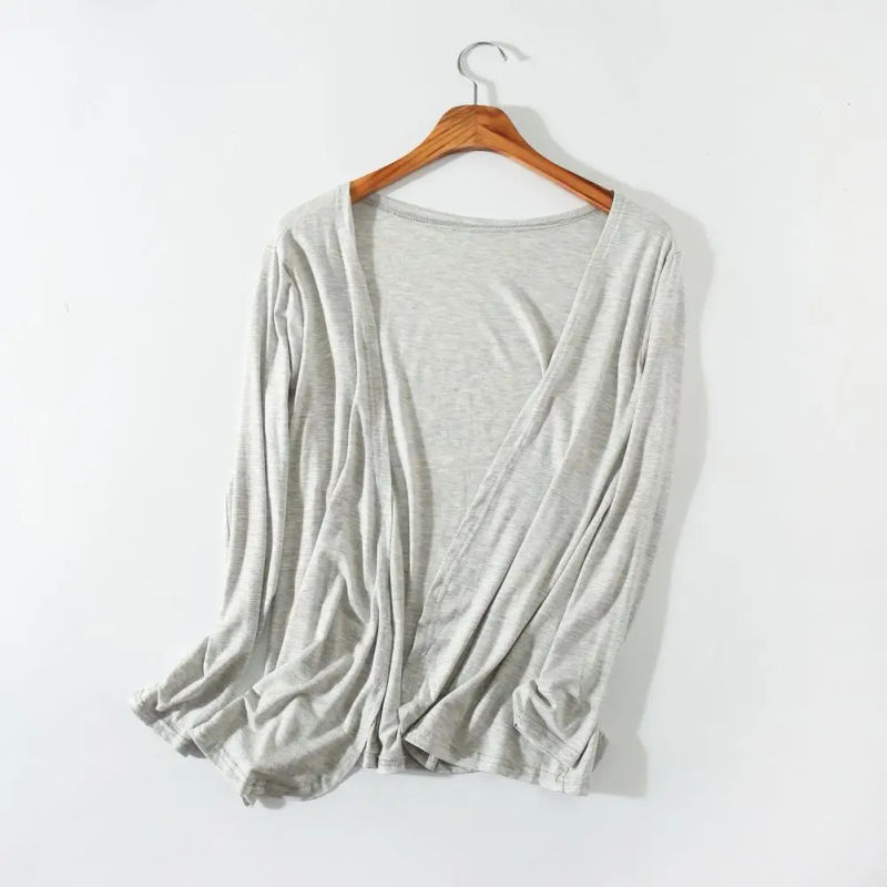 Description Picture 5 of itemKorean Fashion Women Cardigan Summer Autumn Thin Knitted Long Sleeve Cardigans Female Casual Loose Sweater Coat Jacket