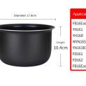 2L mini rice cooker inner pot accessories