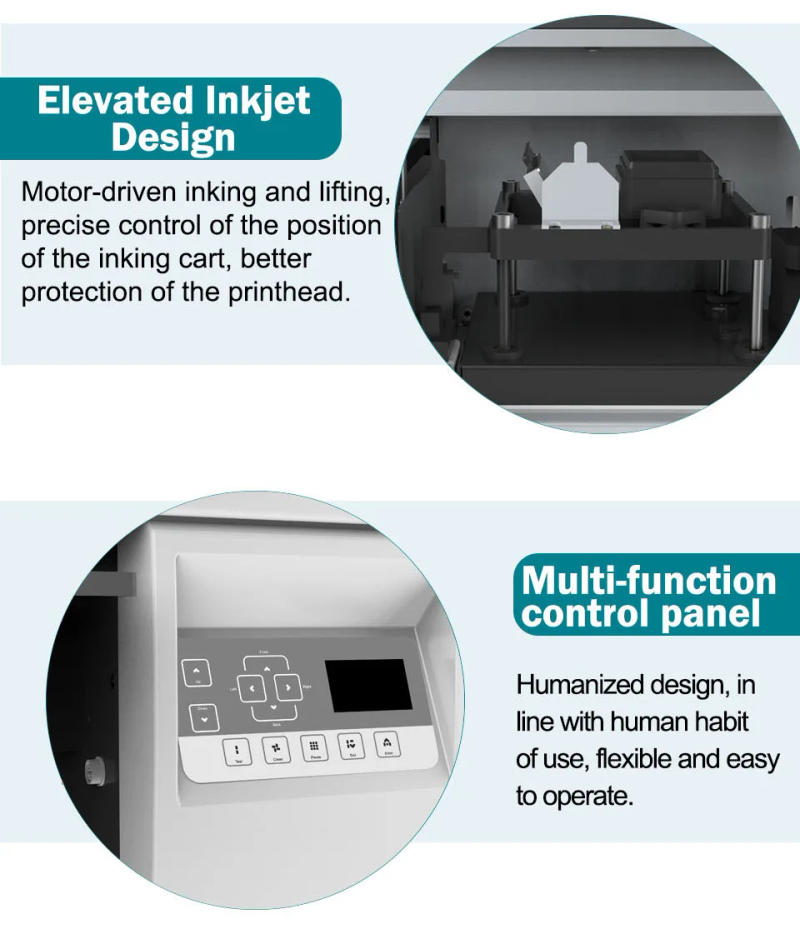 Description Picture 5 of itemCommercial High Resolution Glass A3 UV Printer i3200 Print Head Low Price All In One