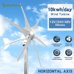 10kwh/day With Solar Cell System Turbine 12V/24V/48V Low Noise Fast Delivery To Poland Free MPPT Controller Household 220V