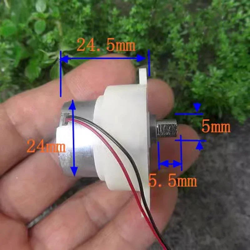 Description Picture 2 of itemDC 3V-6V 5V 15RPM Slow Speed Mini 300 Gear Motor Micro 32mm Plastic Gearbox Gear Reduction Motor DIY Stage Lights Toy Model