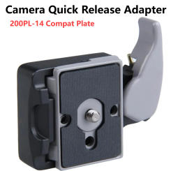 323 Quick Release Adapter With Manfrotto 1/4in Camera Mount Tripod Stabilizer Universal Tripod Monopods 200PL-14 Compat Plates