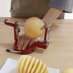 Apple Peeler 3 in 1 Stainless Steel Core Slice Cutter Hand-cranked Fruit Peeler Slicing Tools Kitchen Apple Slicer Corer Cutter