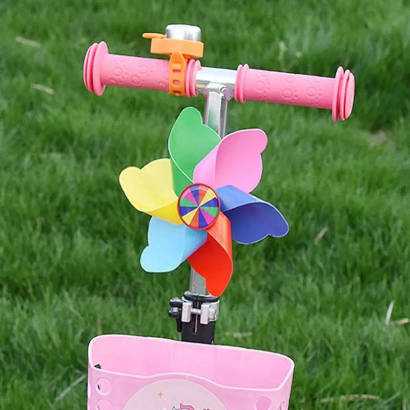Description Picture 5 of itemKids Bicycle Windmill Cartoon Colorful Pinwheel Long Pole/ Short Pole Windmill Scooter Decorative Accessories Cycling Windmill