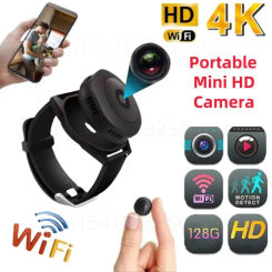 Mini Camera 4K 1080p HD Wifi Smart Home IP Webcam Remote Surveillance Portable Micro Camcorder Night Vision Invisible Espia Cam