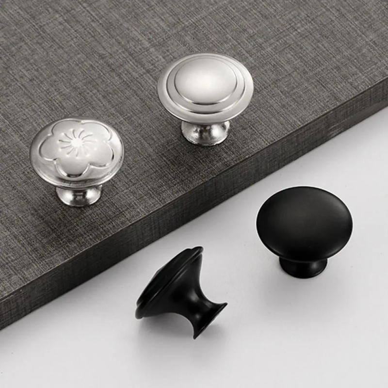 Description Picture 6 of item2Pcs/Set Furniture Hardware Drawer Knobs Cupboard Cabinet with Screws Single-hole Pull Stainless Steel Kitchen Home Door Handles