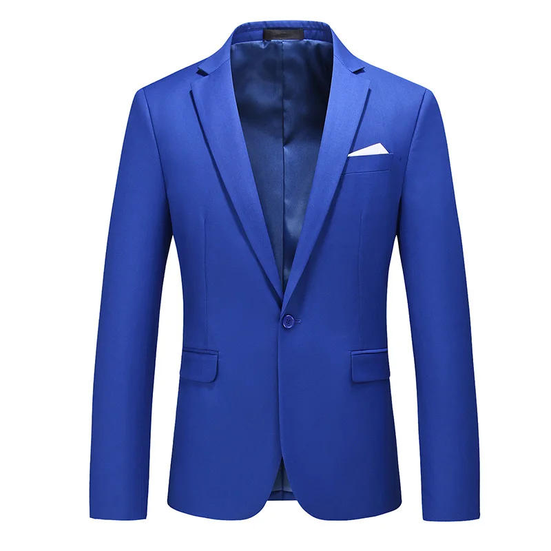 Description Picture 3 of itemPlus Size 6XL-M  2022 New Men Solid Suit Jackets Casual Business Formal Blazer Jacket Fashion Mens Formal Wedding Party Blazers