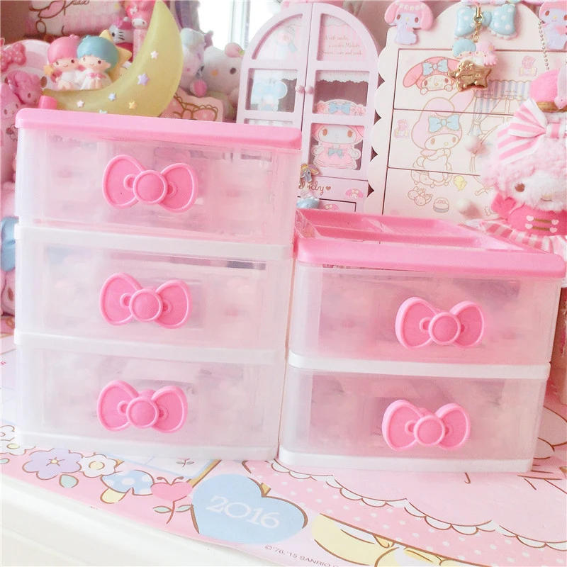 Description Picture 2 of itemSmall Jewelry Storage Box Drawer Type Plastic Office Desktop Storage Box Multi-layer Storage Cabinet Makeup Drawer Organizer