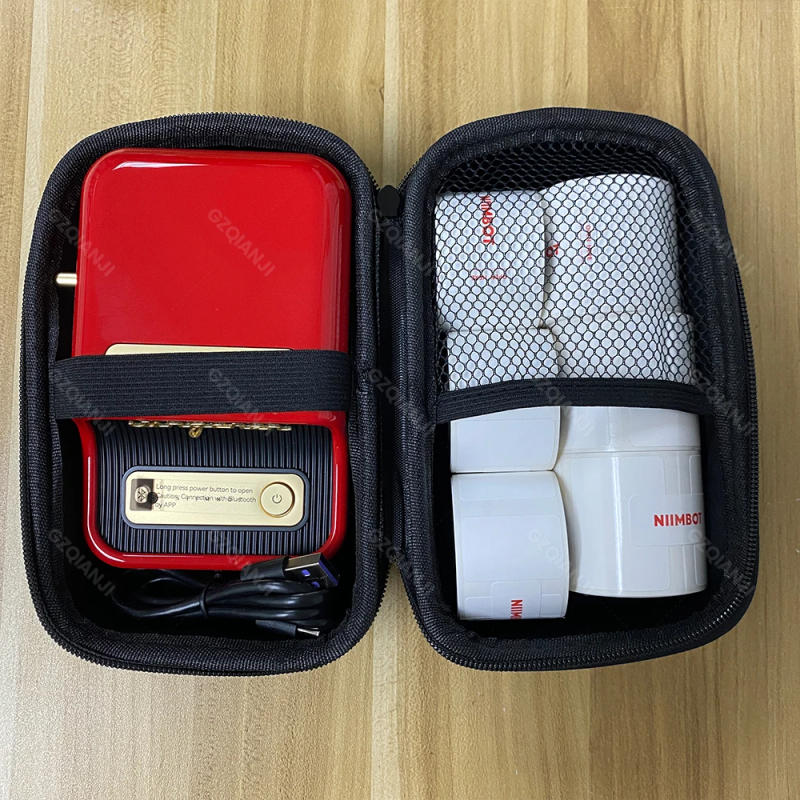 Description Picture 5 of itemDurable Black Niimbot B1 B21 D110 D11 D101 Label Printer Maker Protection Bag Case Label Sticker Carry Zipper Storage Bag