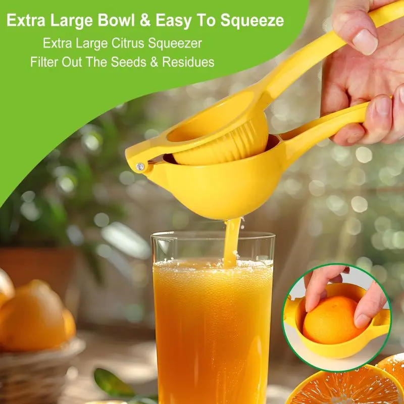 Description Picture 2 of itemManual Metal Lemon Lime Squeezer Stainless Steel Manual Citrus Press Juicer, Hand Press Juicier Fresh Fruit Tool Kitchen Tools