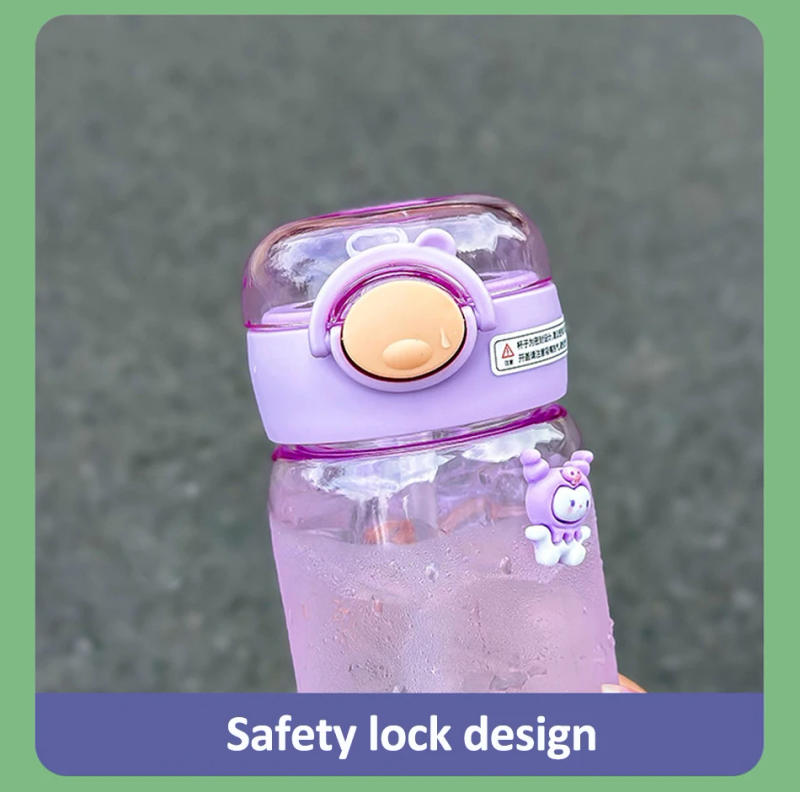 Description Picture 6 of item500/600ML Large Capacity Plastic Straw Water Bottles For School Sports Water Bottle BPA Free Portable Leak-proof Drinkware Cup