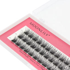 Natural fluffy single false eyelashes, personal extended eyelash bundle, independent eyelash makeup tool easy to operate DIY