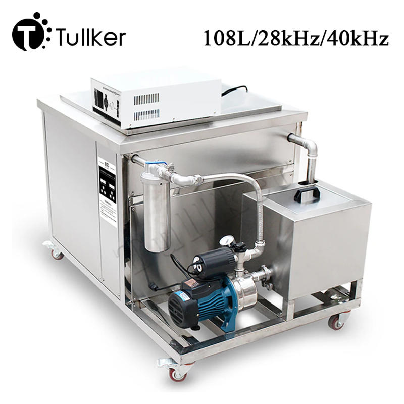 Description Picture 2 of itemTullker Industrial Ultrasonic Cleaner Bath 108L Filter System Glassware DPF Ultrasound Engine Block Oil Rust Degreasing Cleaning