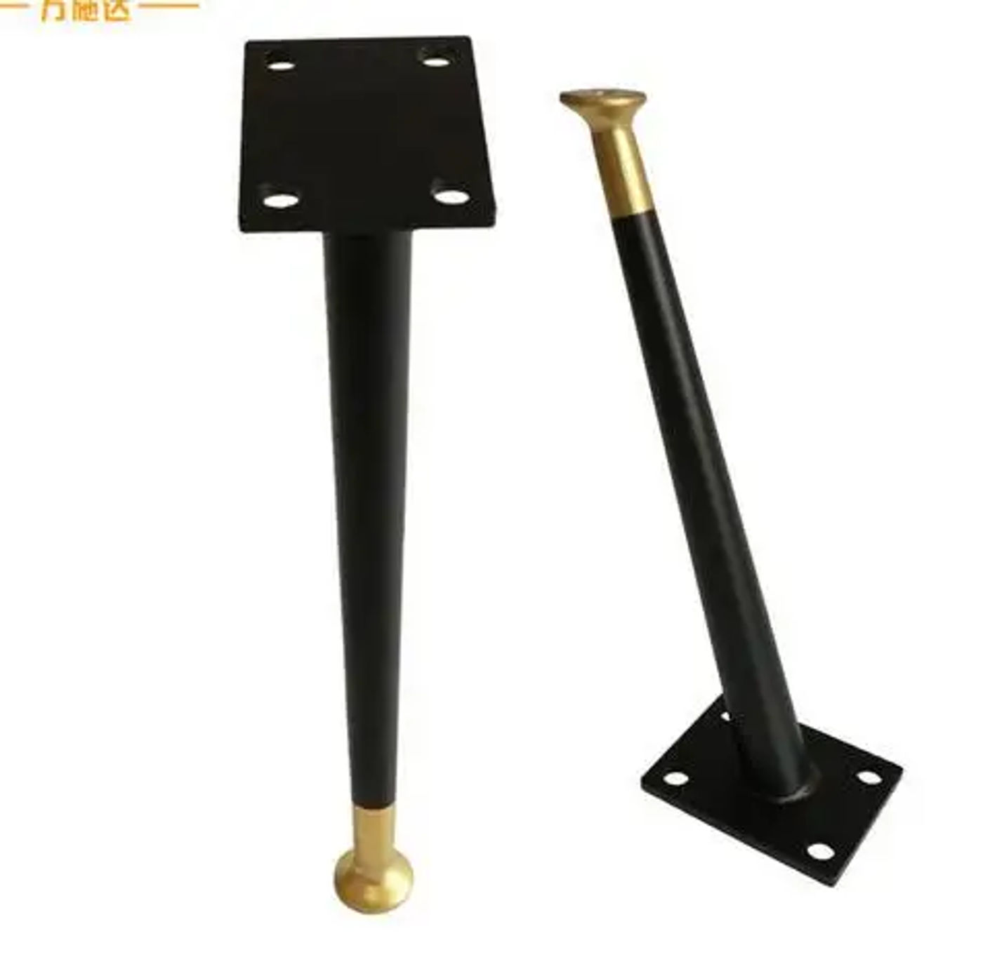 Description Picture 3 of itemIron beveled sofa legs black with gold sofa legs light luxury coffee table legs hardware accessories