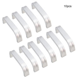 Door Knobs Cabinet Handle 10pcs/set Aluminum Alloy Door Knob Electroplating Handle Silver Color Home Improvement