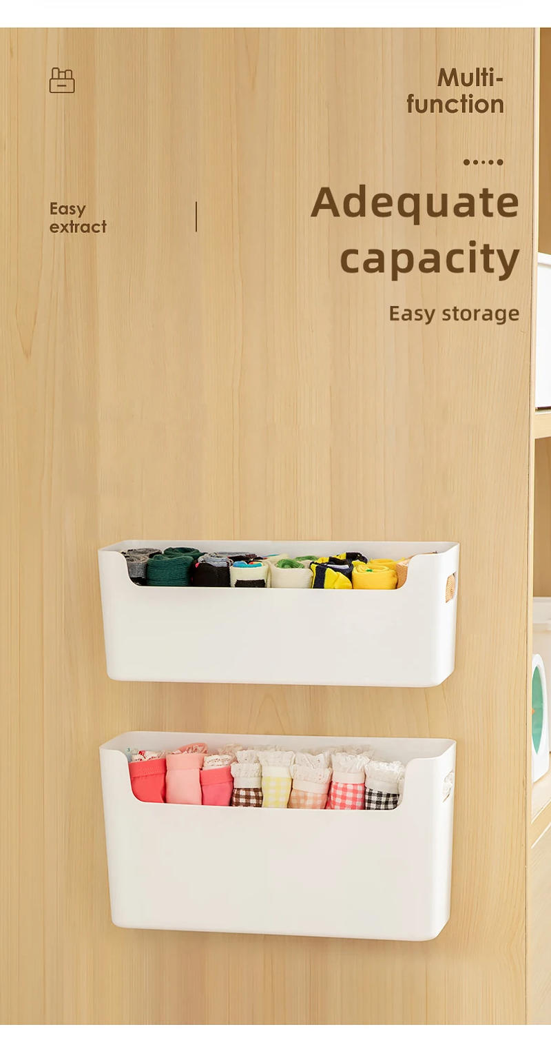 Description Picture 6 of itemWORTHBUY Underwear Bra Socks Plastic Storage Organizer Wall Mounted Cabinet Storage Organizer Drawers Storage Box For Bedroom