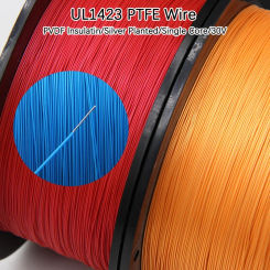 5~20m PTFE Wire UL1423 Silver Plated Single Core Cable (No Scroll) Electronic Cable High Temperature Micro Fine Copper Wires DIY