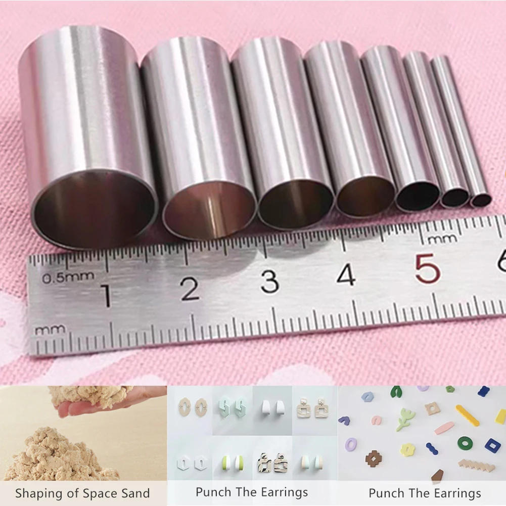 Description Picture 6 of item7pcs/set Hole Hollow Round Cutter Pottery Tools Polymer Clay Tools Clay Extruder with Orangnizing Box