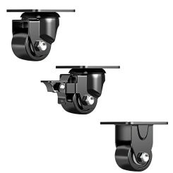 Pack of 2 Quiet Rotates Caster Wheel Strong Load Capacity Wheel for Office Use