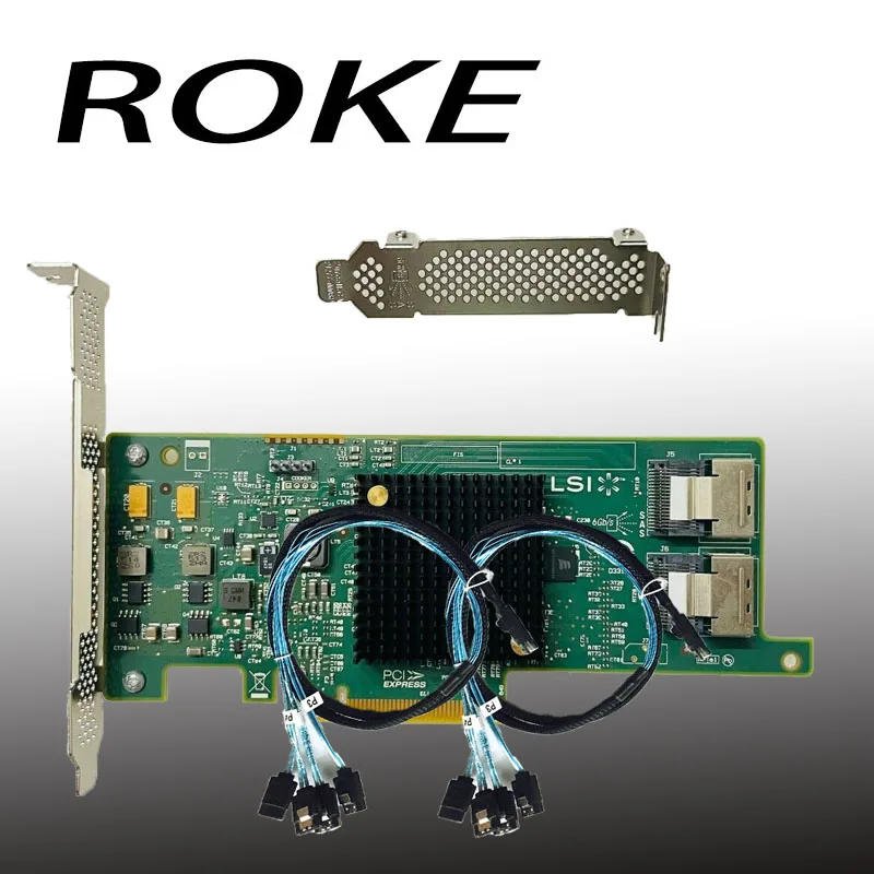 Description Picture 2 of itemLSI 9207-8i 6Gbs SAS HBA P20 IT Mode For ZFS FreeNAS unRAID +2* 8087 SATA Cable