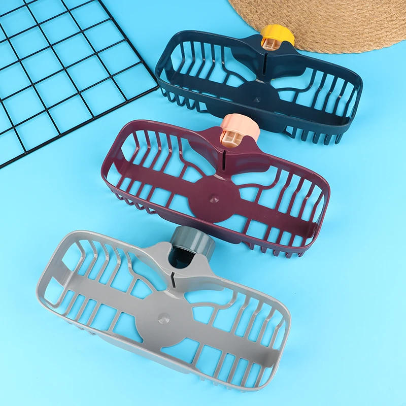 Description Picture 4 of itemAdjustable Kitchen Sink Drain Rack Sponge Storage Faucet Holder Soap Drainer Shelf Basket Organizer Bathroom Accessories Hanger