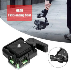 QR40 Camera Aluminum Alloy Quick Release Plate Holder for DSLR Tripod Ball Head