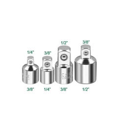 Socket adapter ratchet wrench adapter 1/2 big fly turn 3/8 medium fly turn 1/4 small fly CR-V chrome vanadium steel
