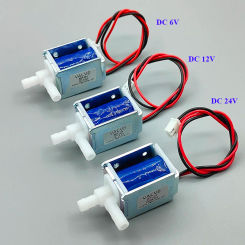 DC 6V 12V 24V Small Mini Electric Solenoid Valve Normally Closed N/C Micro Water Flow Control Valve Flower Watering Valve