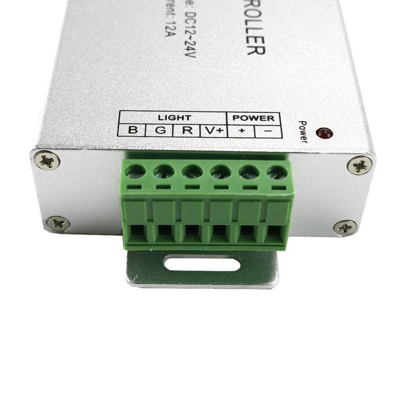 Description Picture 2 of itemRF 20 key aluminum shell controller 5-24V LED light strip with colorful controller 2pcs/lot