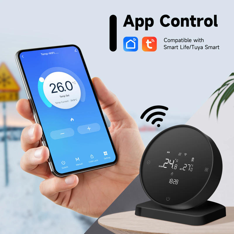 Description Picture 3 of itemBeok Tuya RF Smart Wireless Thermostat for Gas Boiler Heating Wifi Programmable Temperature Controller Alexa Google Home