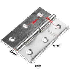 10pcs 3inch Door Hinges Cabinet Doors Ball Bearing Butt Internal Stainless Steel Hinge Home Furniture Hardware